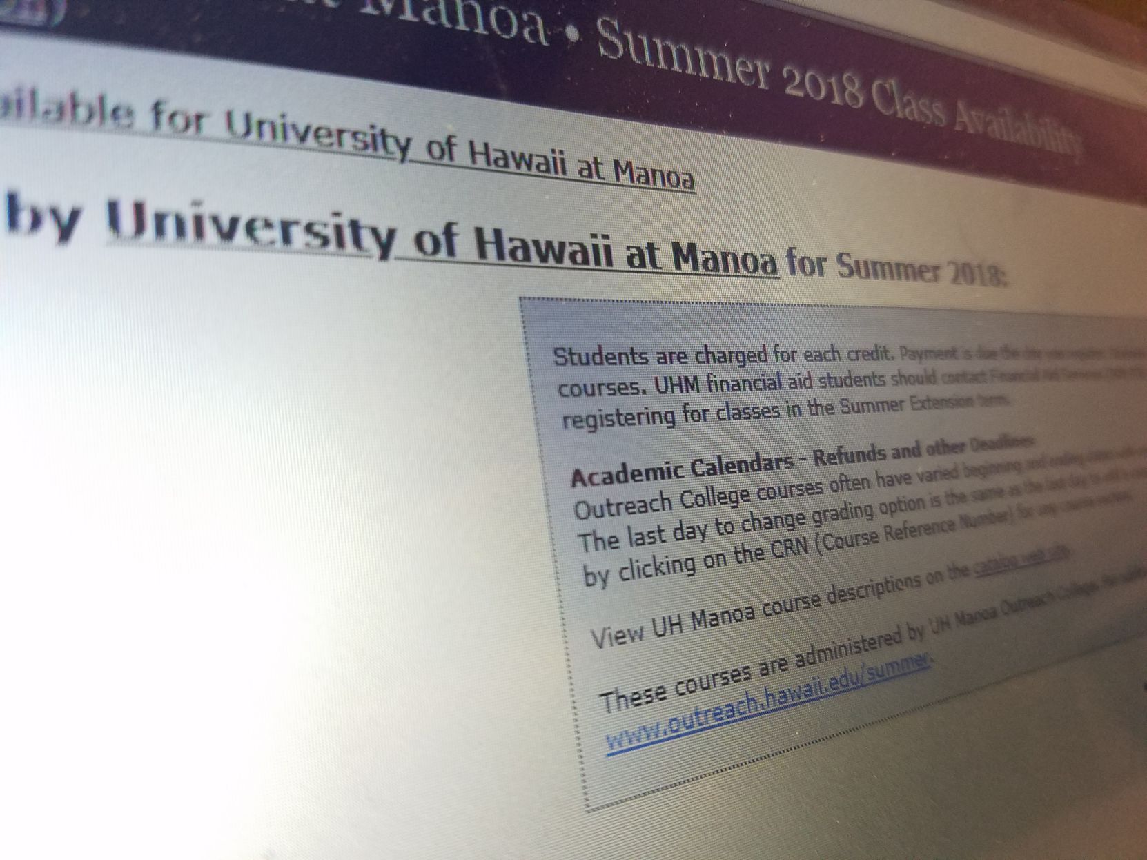 Summer Courses
